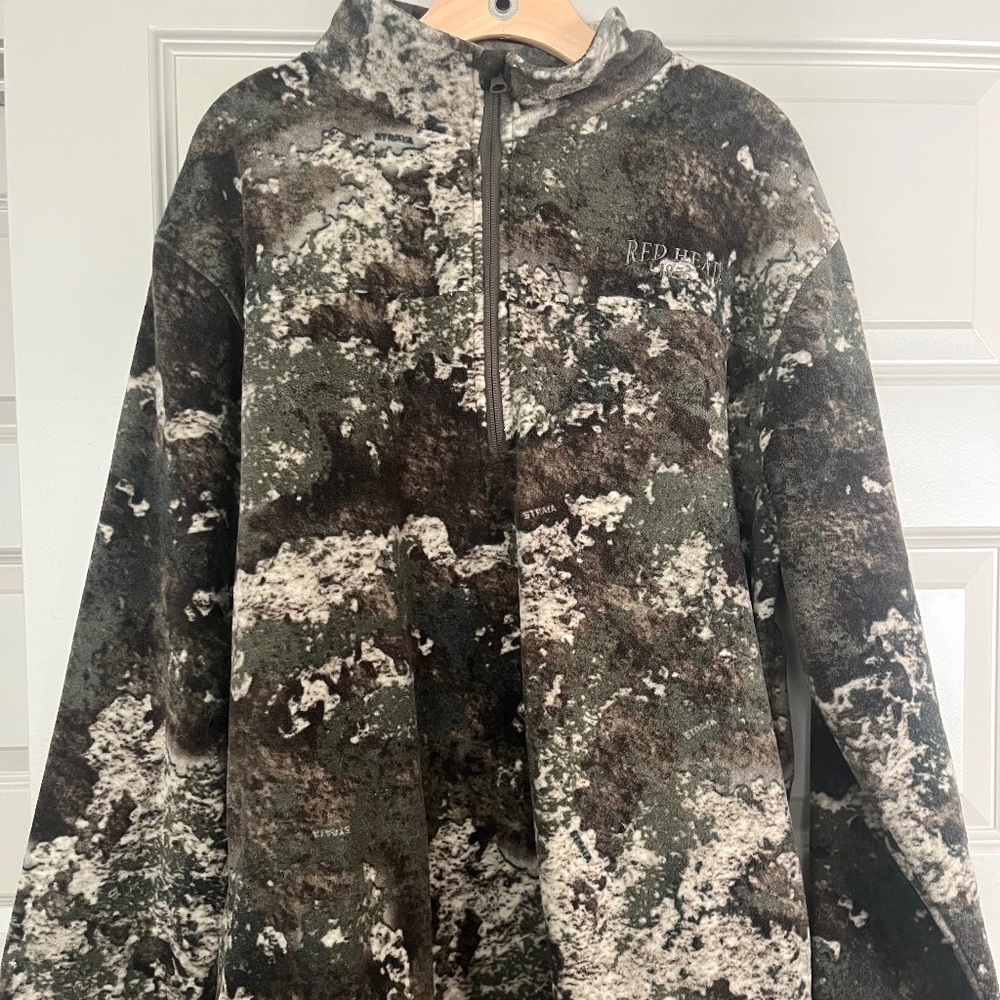 camo quarter zip